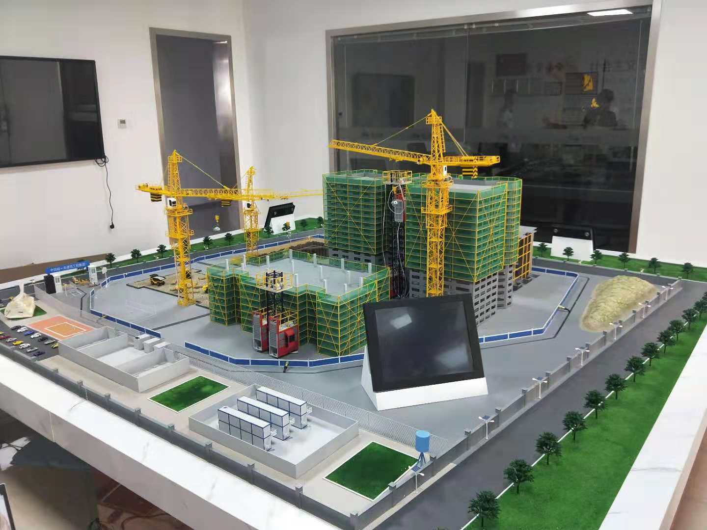 肃北建筑施工场景模型